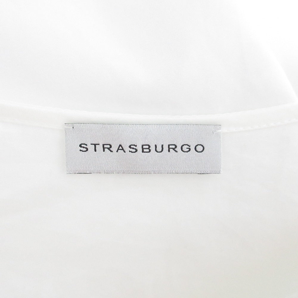 STRASBURGO ヒドゥン ボタン パフ スリーブ ブラウス