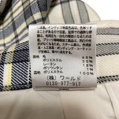 UNTITLED チェック ワイド パンツ