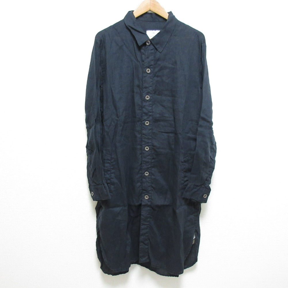 HARROW TOWN STORES リネン ロング シャツ