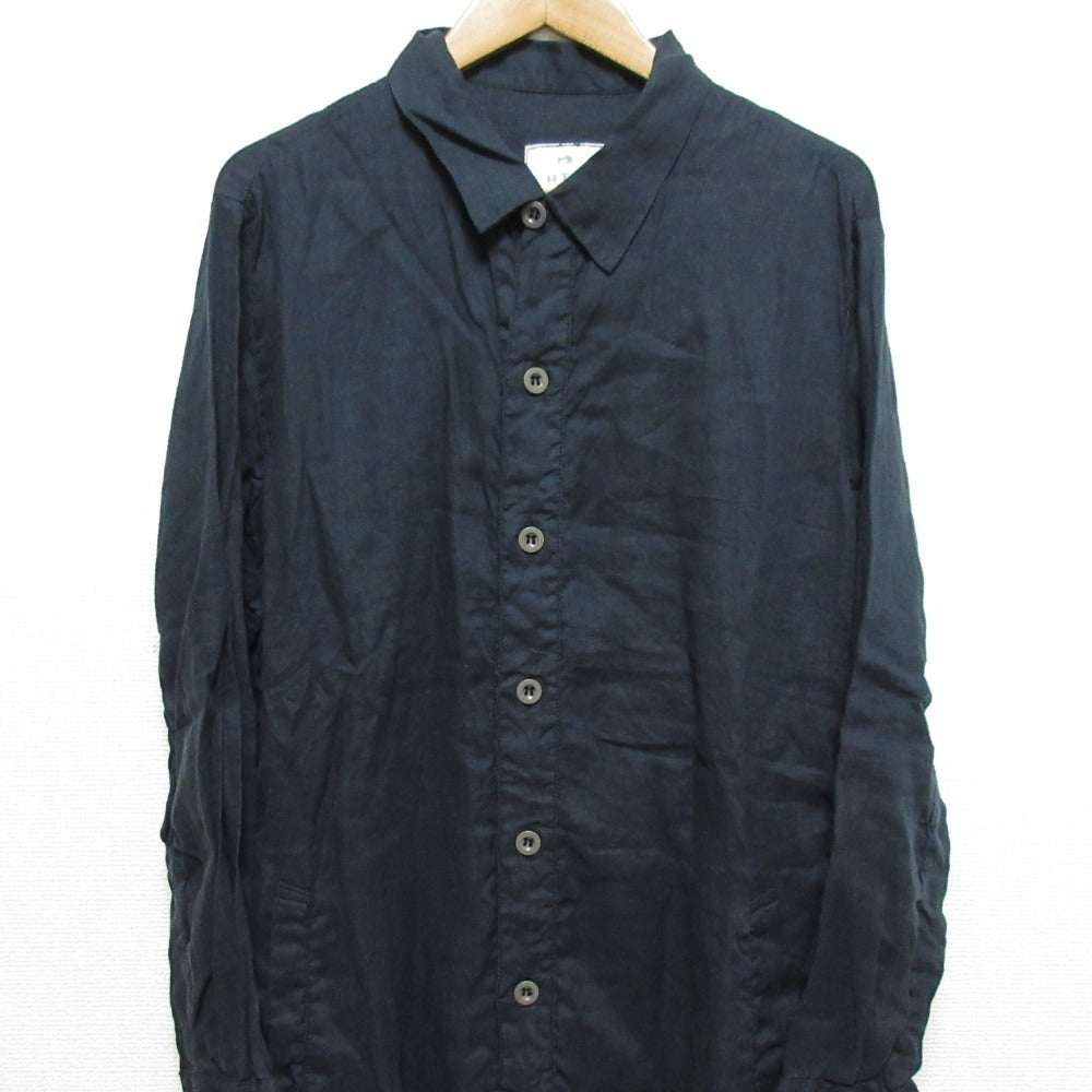 HARROW TOWN STORES リネン ロング シャツ