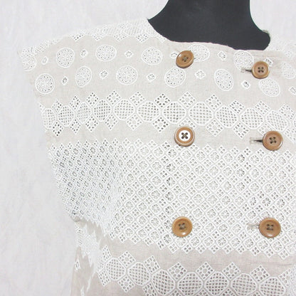 サリー スコット 刺繍 リネン ドレス