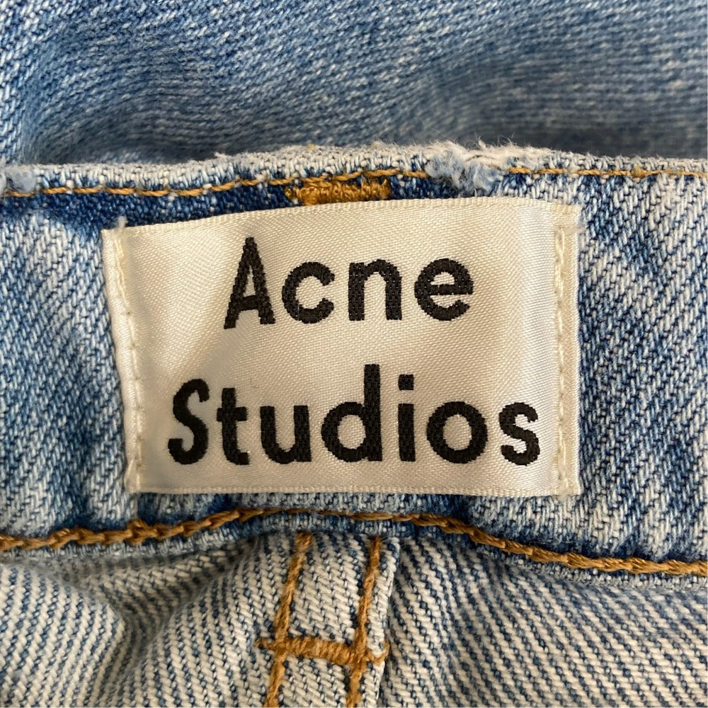 アクネストゥディオズ ヴィンテージ加工デニムストレートパンツ