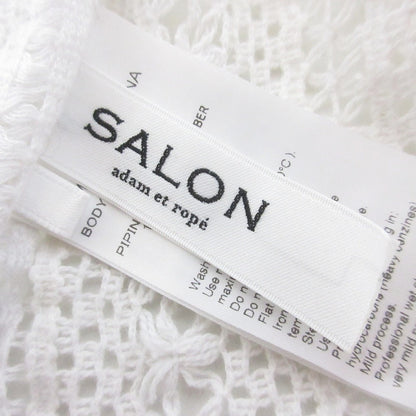 SALON adam et rope Vネック ロング レース ベスト