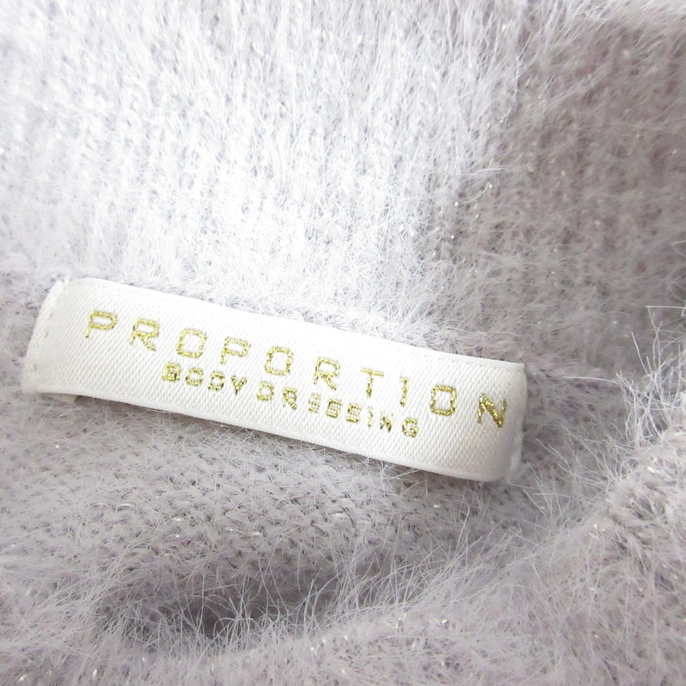 PROPORTION BODY DRESSING ラメ フェザー ドレス