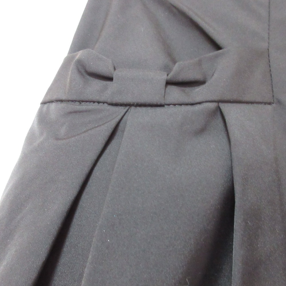FOXEY NEW YORK ストレッチ タフタ フレア ミニ スカート