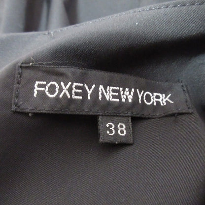 FOXEY NEW YORK ストレッチ タフタ フレア ミニ スカート