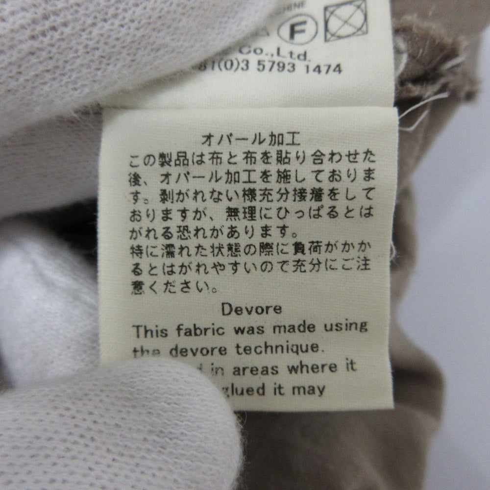 ミナペルホネン puff オパール加工ドット半袖ブラウス
