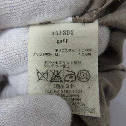 ミナペルホネン puff オパール加工ドット半袖ブラウス