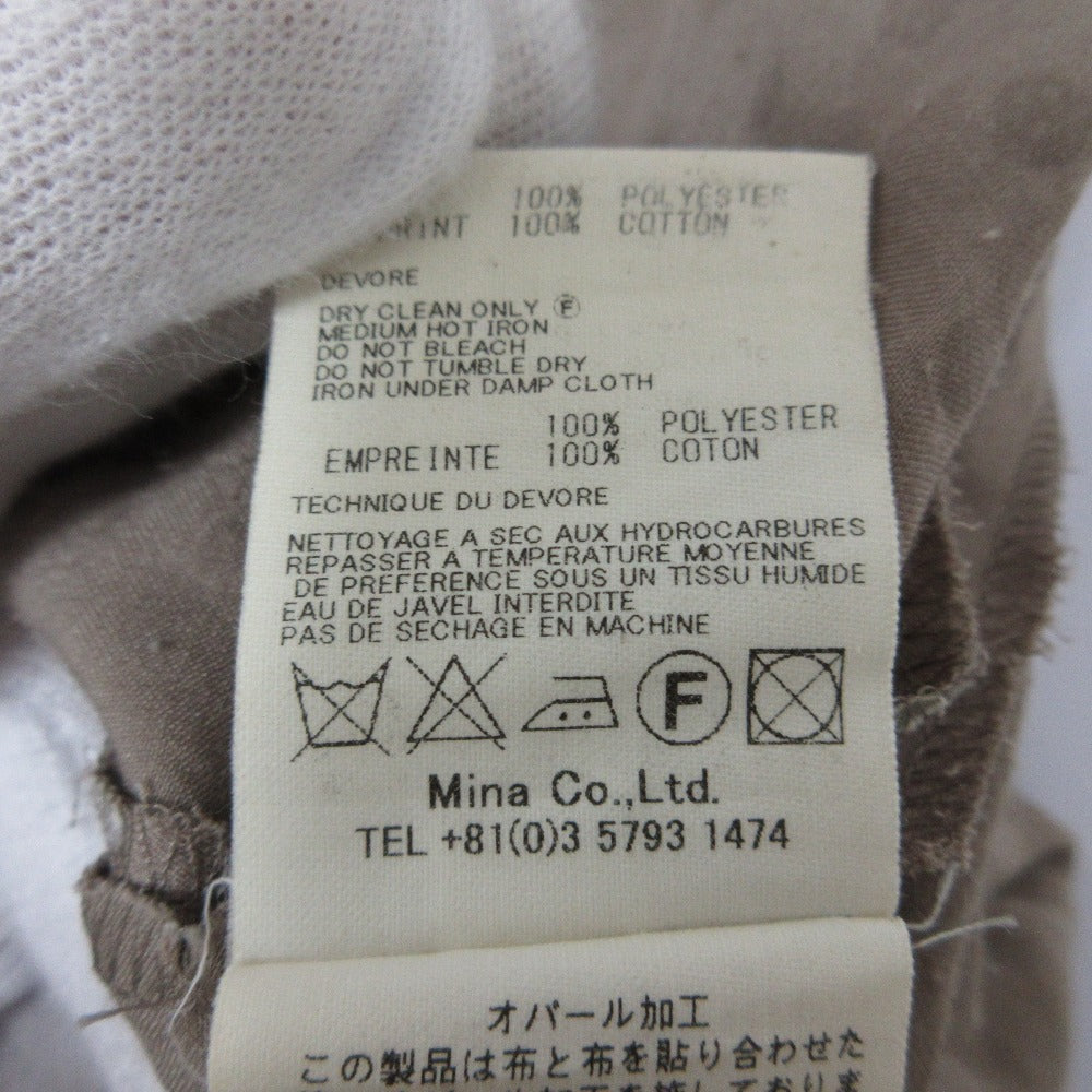 ミナペルホネン puff オパール加工ドット半袖ブラウス
