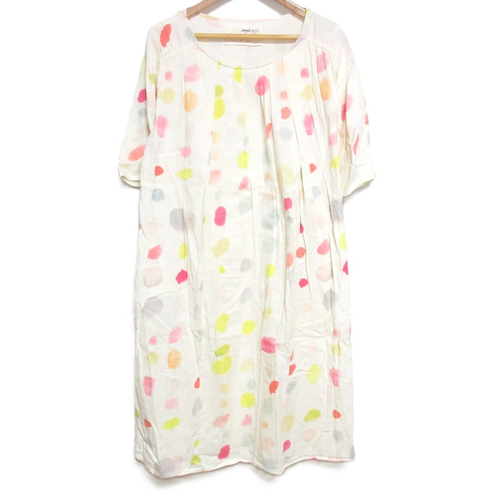 conges payes × Naomi Ito コラボ ドット ガーゼ ドレス