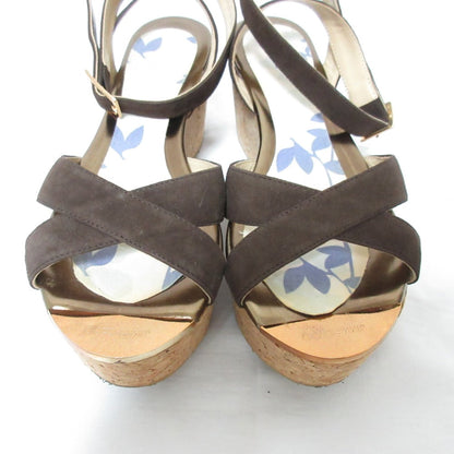 ジミーチュウ PANTHER スエードウェッジサンダル