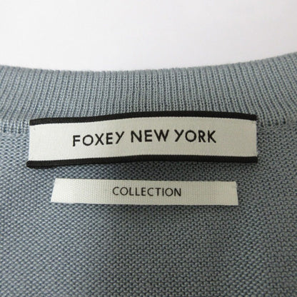 FOXEY NEW YORK COLLECTION 100% シルク ニット カーディガン