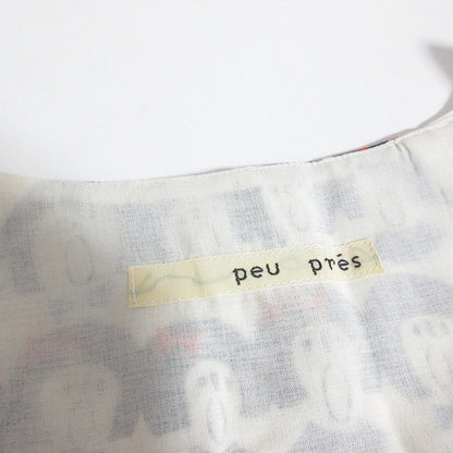 peu pres 出航式 プリント ドレス
