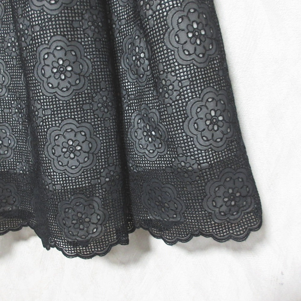 Rene 刺繍 フラワー レース スカート