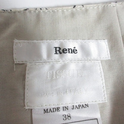 Rene TISSUE イタリア製 刺繍 リネン ドレス