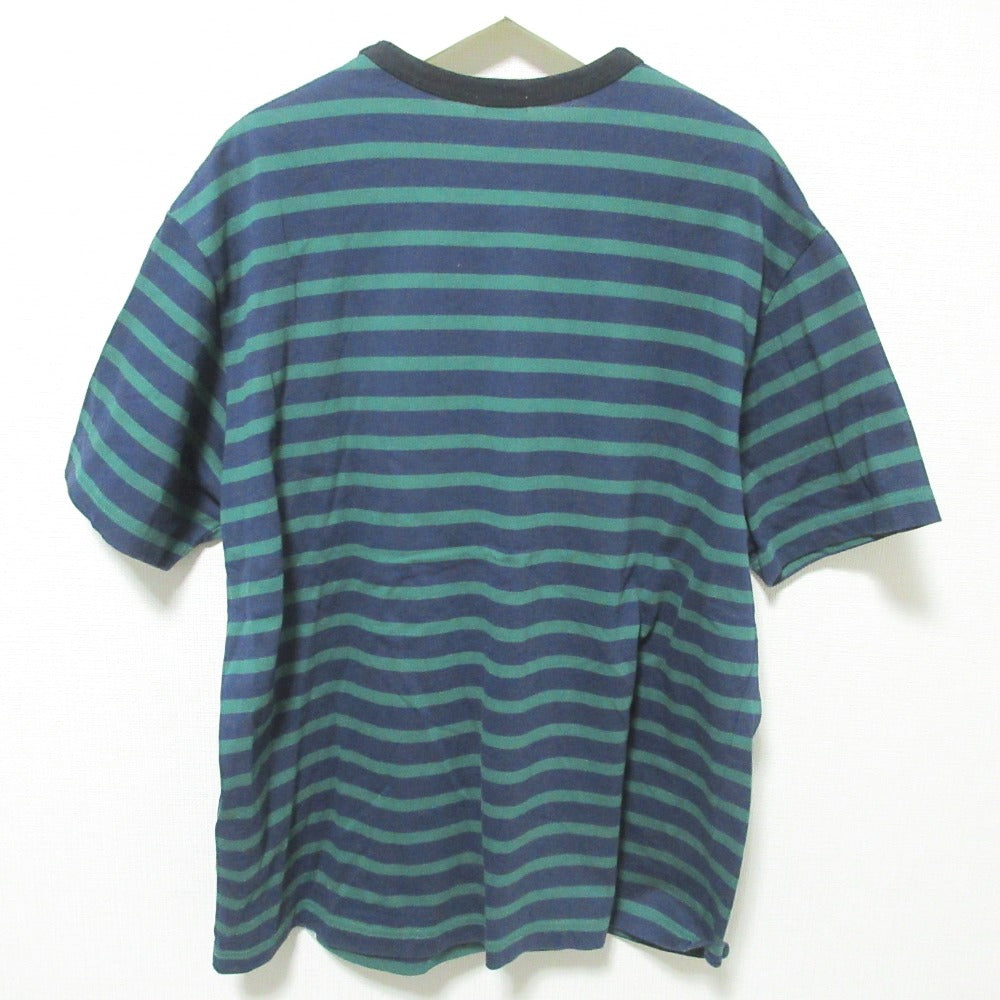 kolor BEACON border on border logo print コットン Tシャツ