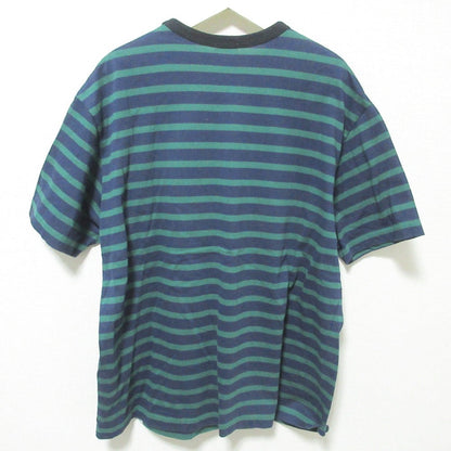 kolor BEACON border on border logo print コットン Tシャツ