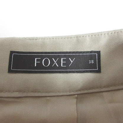 FOXEY フレア プリーツ スカート 100% シルク