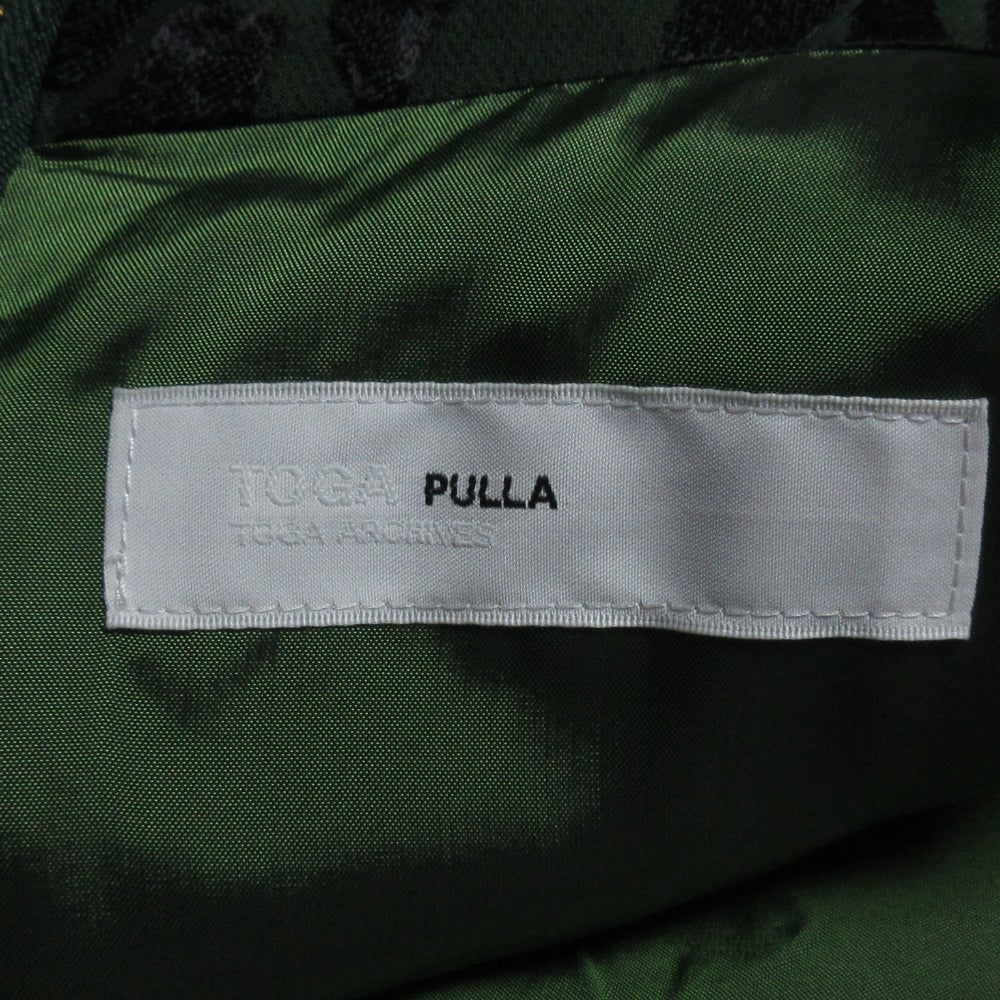 TOGA PULLA アセテート レーヨン ジャカード ブラウス