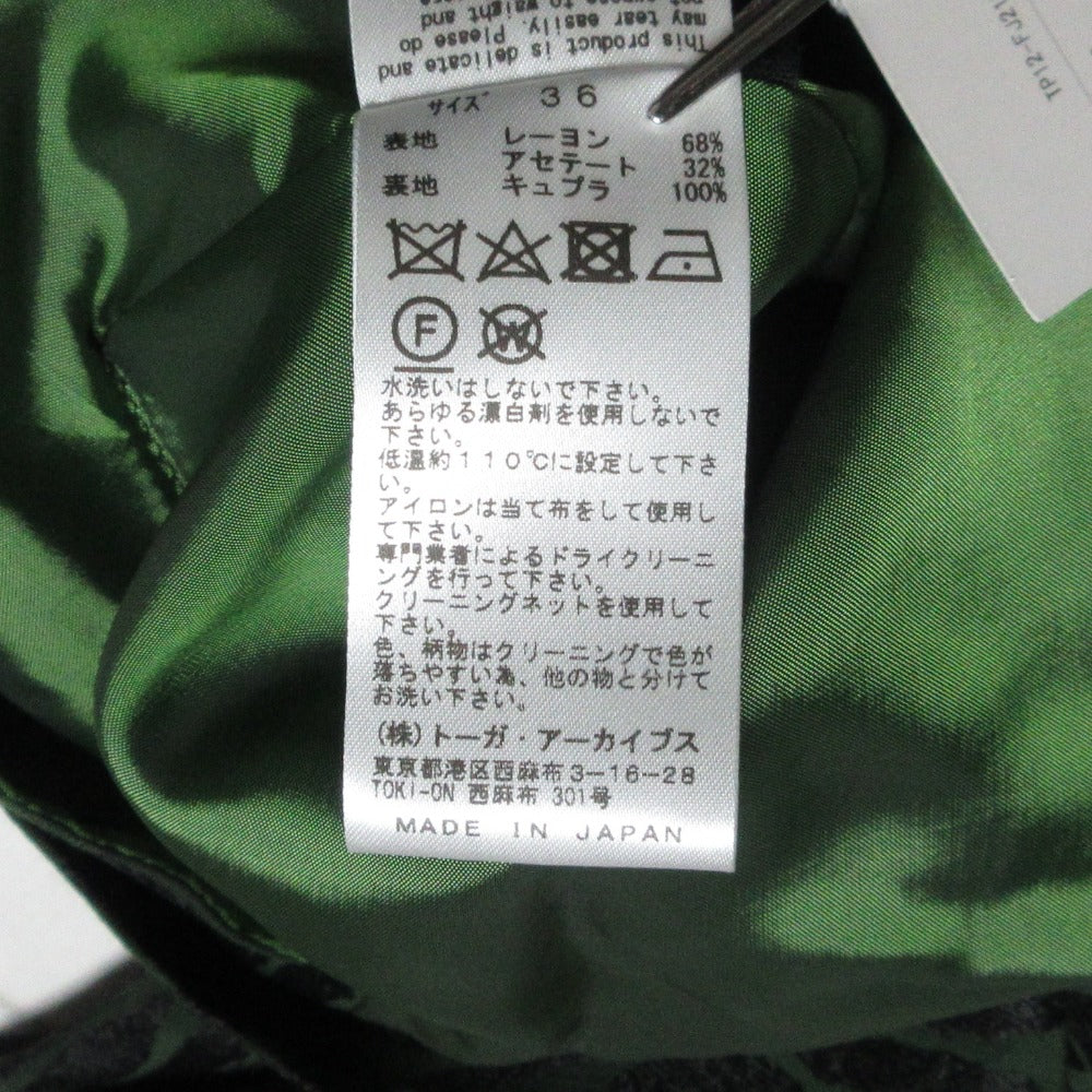 TOGA PULLA アセテート レーヨン ジャカード ブラウス