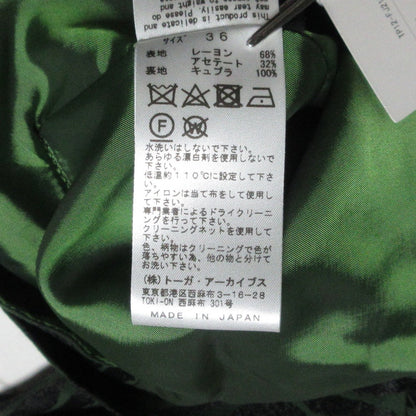 TOGA PULLA アセテート レーヨン ジャカード ブラウス