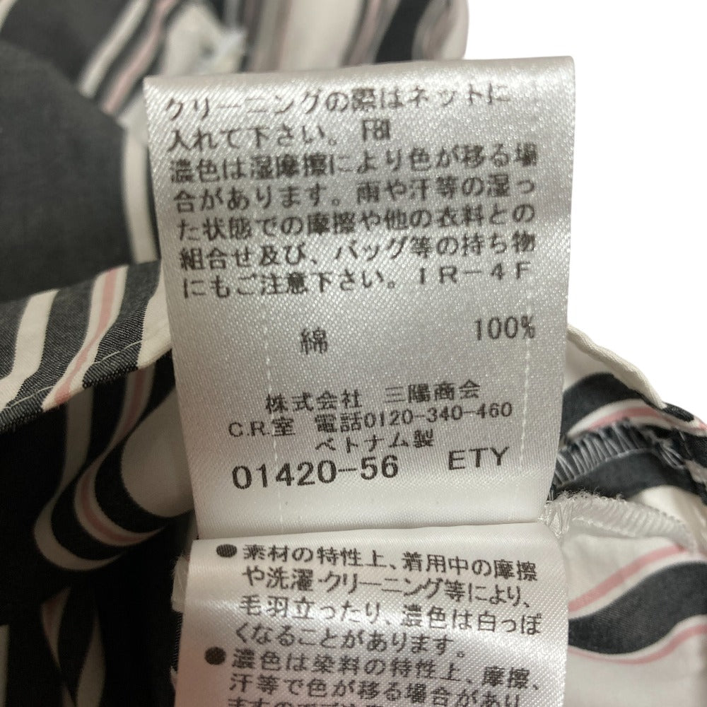 ブルーレーベルクレストブリッジ ストライプ半袖ブラウス