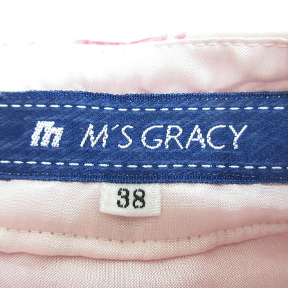 M'S GRACY オーガンザ フラワー プリント スカート