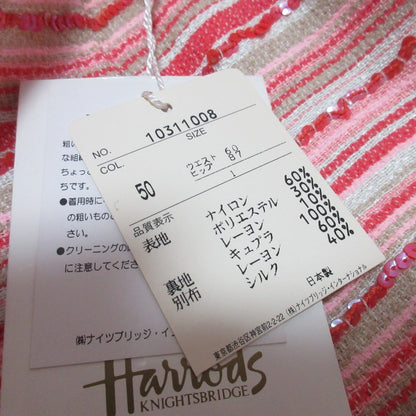 ハロッズ スパンコールマルチボーダースカート