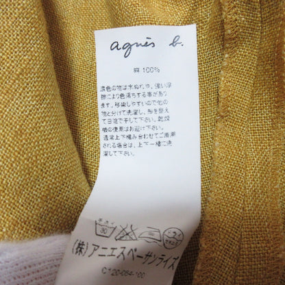 アニエスベー リネンノーカラージャケット