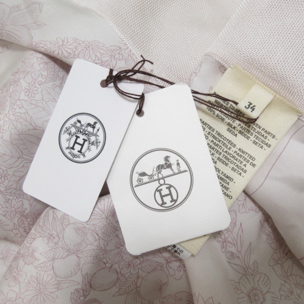 エルメス Brides de Gala en Fleurs シルクロングカーディガン34