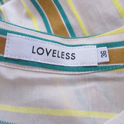 LOVELESS ロング ストライプ シャツ ドレス