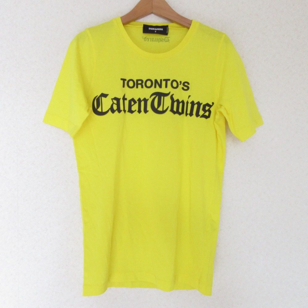 ディースクエアード プリントコットンTシャツ