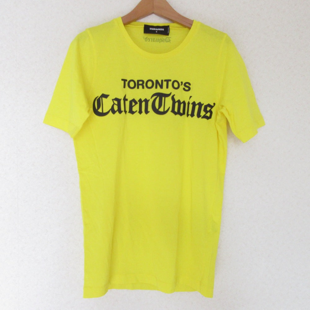 ディースクエアード プリントコットンTシャツ