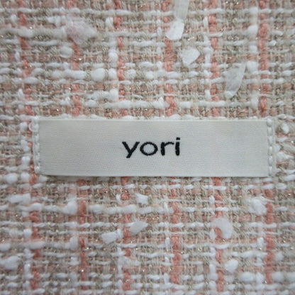 yori ウール ミックス ツイード ノー カラー ジャケット
