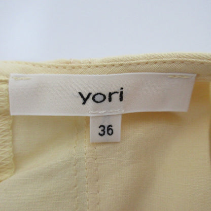 yori リネンブレンドブラウス