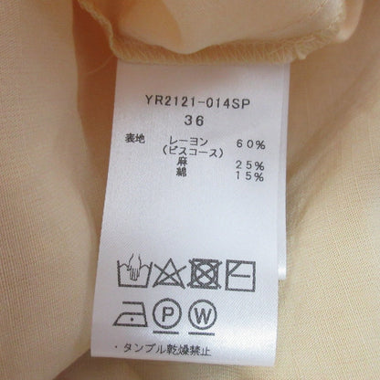 yori リネンブレンドブラウス
