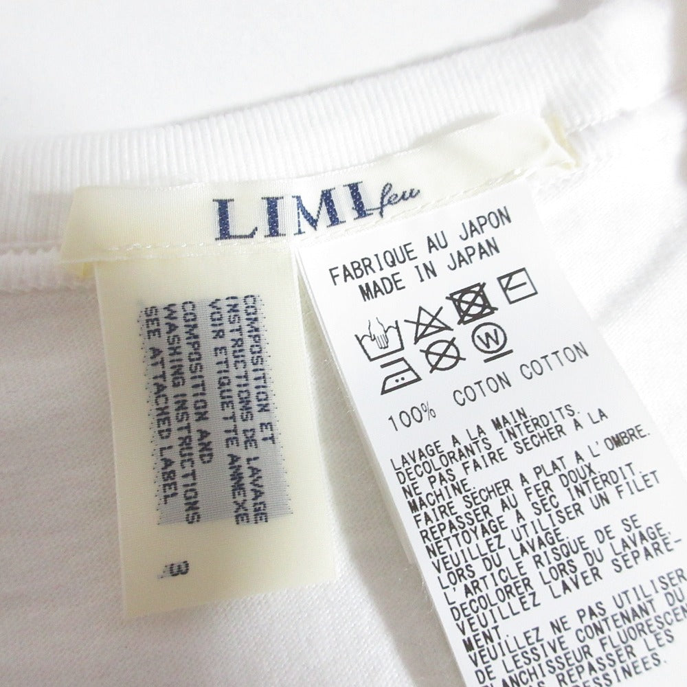 LIMI feu ロゴプリントコットンカットソー