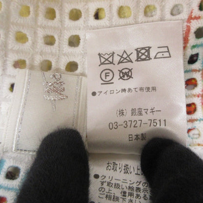 銀座マギー ペイズリー柄カットワークレースセットアップ