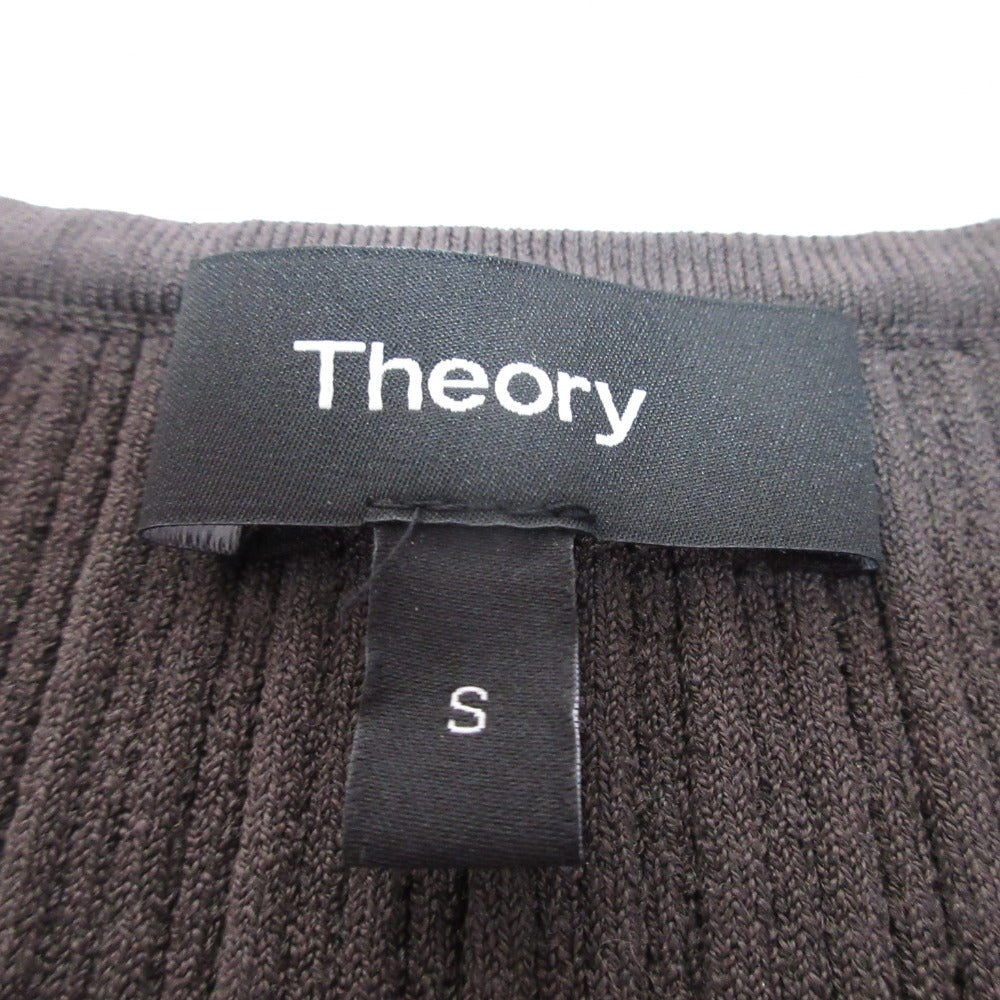 Theory リブニットノースリーブカットソー