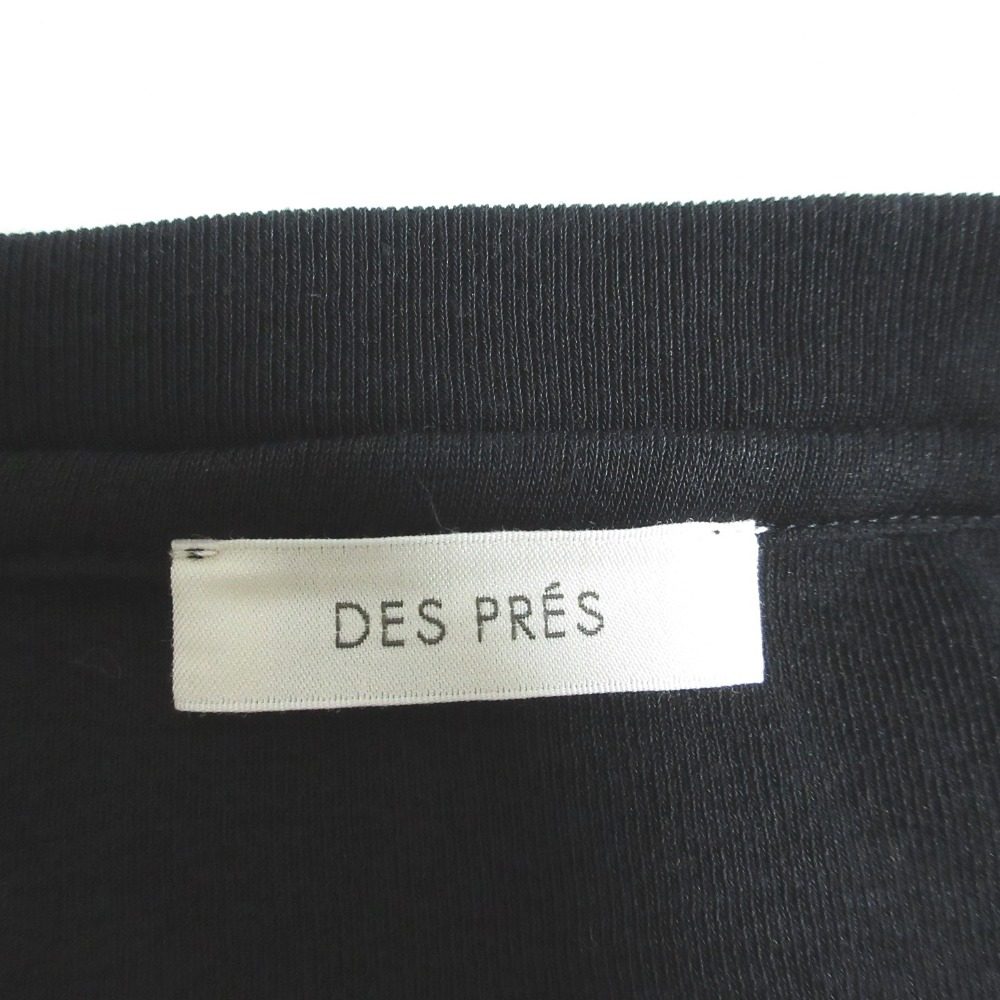 DES PRES ソフトサーキュラーリブボートネックプルオーバー