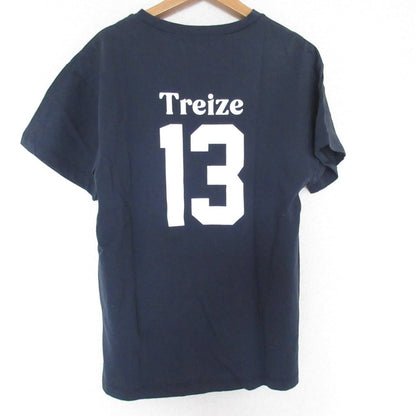 SLOBE IENA バックナンバリングプリント コットンTシャツ
