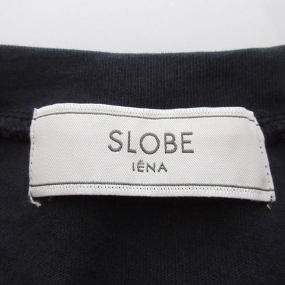 SLOBE IENA バックナンバリングプリント コットンTシャツ