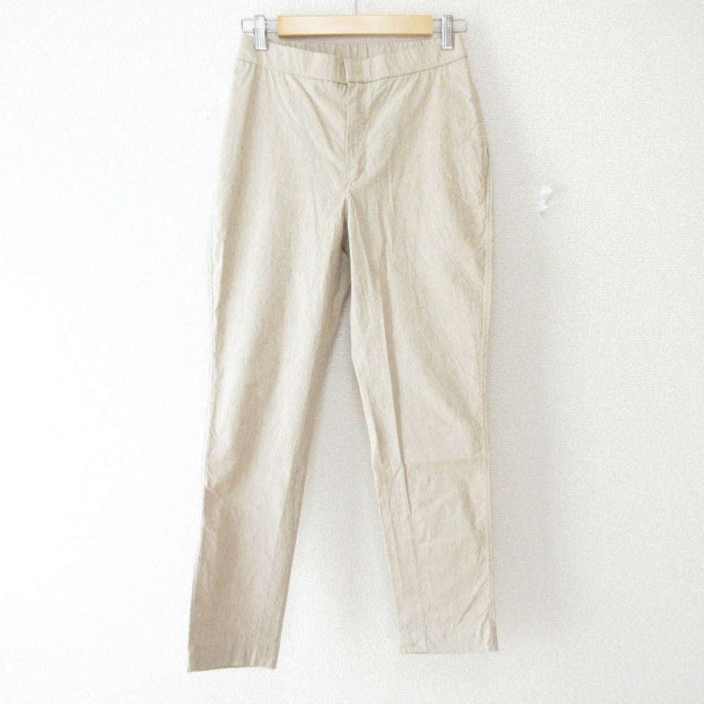 45R コットン リネン ストレッチ パンツ