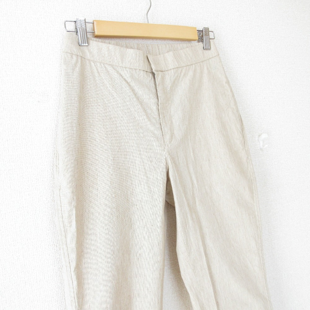 45R コットン リネン ストレッチ パンツ