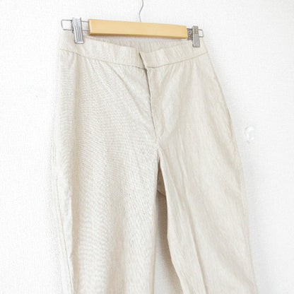 45R コットン リネン ストレッチ パンツ
