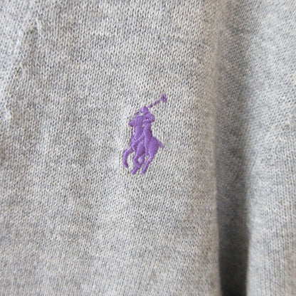 ラルフ ローレン ポニー 刺繍 ニット カーディガン