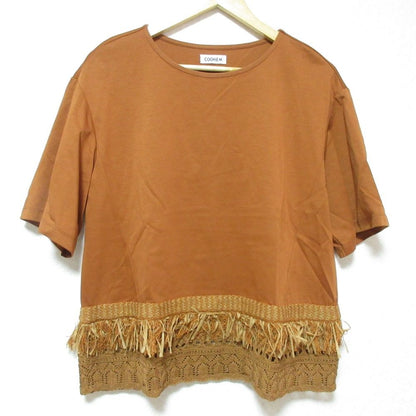 COOHEM フリンジクロシェヘムTシャツ