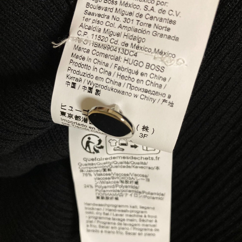 ヒューゴ ボス リブ ニット レーヨン カーディガン
