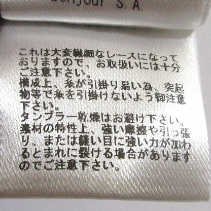 leur logette コットン レース スリーブ トップ