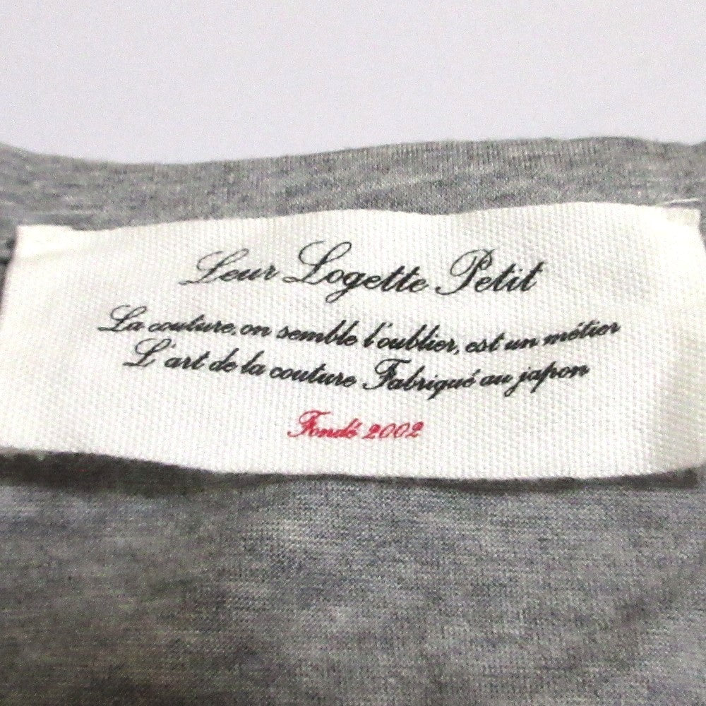 leur logette コットン レース スリーブ トップ